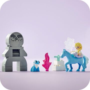 LEGO® DUPLO │ Disney Elsa ve Bruni Büyülü Ormanda 10418, 2 Yaş ve Üzeri Çocuklar için Elsa Mini Bebek Figürü İçeren Eğitici Oyuncak Yapım Seti, 31 Parça