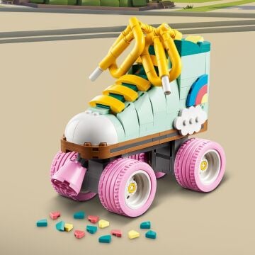 LEGO Creator Retro Paten 31148-8 Yaş ve Üzeri Çocuklar için Mini Kaykay ve Kasetçalar Model Seçenekleri İçeren 3’ü 1 Arada Yaratıcı Oyuncak Yapım Seti (342 Parça)