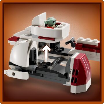 LEGO Star Wars: The Mandalorian BARC Motoru Kaçışı 75378 8 Yaş ve Üzeri Star Wars Sevenler için Koleksiyonluk Yaratıcı Oyuncak Yapım Seti (221 Parça)