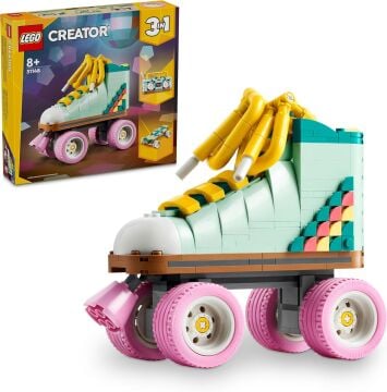 LEGO Creator Retro Paten 31148-8 Yaş ve Üzeri Çocuklar için Mini Kaykay ve Kasetçalar Model Seçenekleri İçeren 3’ü 1 Arada Yaratıcı Oyuncak Yapım Seti (342 Parça)
