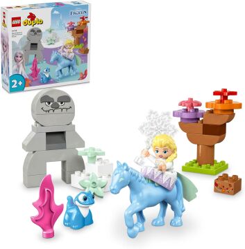 LEGO® DUPLO │ Disney Elsa ve Bruni Büyülü Ormanda 10418, 2 Yaş ve Üzeri Çocuklar için Elsa Mini Bebek Figürü İçeren Eğitici Oyuncak Yapım Seti, 31 Parça
