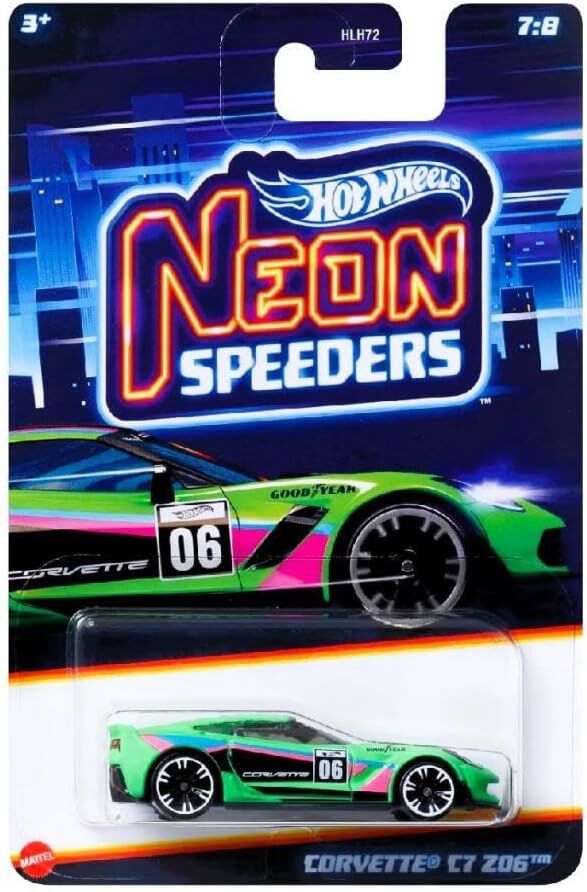 Hot Wheels Neon Yarışçılar HLH72 - CORVETTE C7 Z06 HRW81