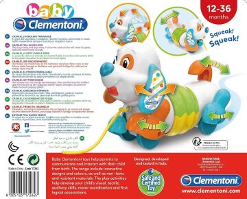 Clementoni Baby - 17262 - Çek Çek Köpek, 12 - 36 ay