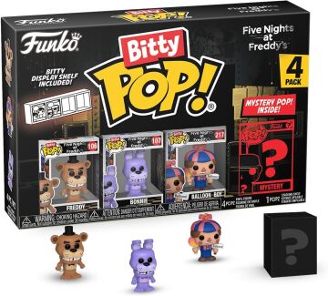 Funko Bitty Pop!: Five Nights at Freddy's Mini Collectible Toys 4-Pack - Freddy, Bonnie, Ballon Boy & Mystery Chase Figure (Styles May Vary)Q