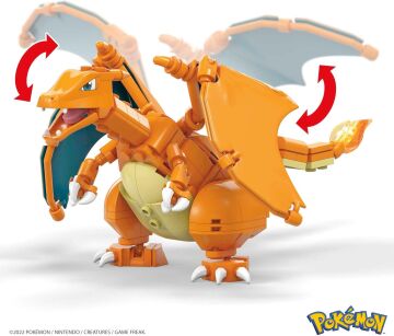 MEGA Pokémon Charizard Figürü, 8 yaş ve üzeri, GWY77