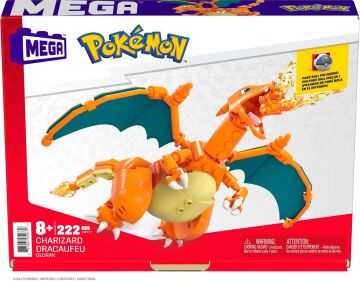 MEGA Pokémon Charizard Figürü, 8 yaş ve üzeri, GWY77