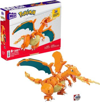MEGA Pokémon Charizard Figürü, 8 yaş ve üzeri, GWY77
