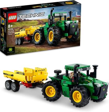LEGO® Technic John Deere 9620R 4WD Traktör 42136-8 Yaş ve Üzeri Çocuklar için Oyuncak Traktör Yapım Seti (390 Parça)