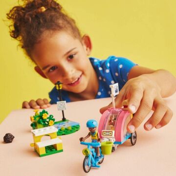 LEGO® Friends Köpek Kurtarma Bisikleti 41738-6 Yaş ve Üzeri Çocuklar için Çıkarılabilir Römorklu Oyuncak Yapım Seti (125 Parça)