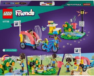 LEGO® Friends Köpek Kurtarma Bisikleti 41738-6 Yaş ve Üzeri Çocuklar için Çıkarılabilir Römorklu Oyuncak Yapım Seti (125 Parça)