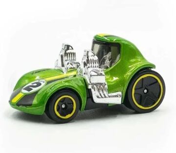 Hot Wheels - Tooned Twin Mill - Tooned 1/5 - HKH14 - Short Card - açık yeşil metalik - Mattel 2023