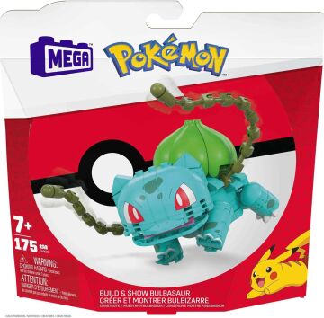 MEGA Pokémon Yapı Oyuncak Seti, 1 Poseable Karakter ve Aksesuar, 4 İnç Boyunda, Çocuklar İçin