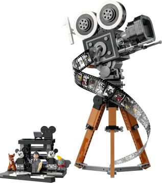 LEGO® ǀ Disney Walt Disney Hatırası Kamera 43230 - Yetişkinler için Disney’in 100. Yıl Dönümüne Özel Yaratıcı Koleksiyonluk ve Sergilenebilir Model Yapım Seti (811 Parça)