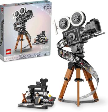 LEGO® ǀ Disney Walt Disney Hatırası Kamera 43230 - Yetişkinler için Disney’in 100. Yıl Dönümüne Özel Yaratıcı Koleksiyonluk ve Sergilenebilir Model Yapım Seti (811 Parça)