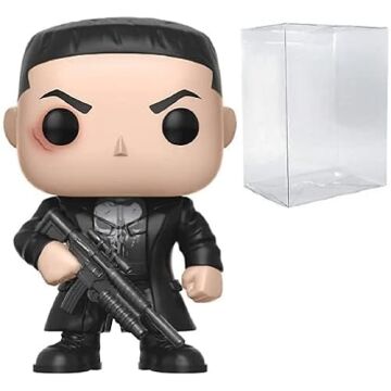POP Marvel: Netflix Daredevil - Punisher (Frank Castle) Funko Pop! Vinil Figür (Uyumlu Pop Kutusu Koruyucu Kılıf ile birlikte) Çok Renkli 9,5 cm