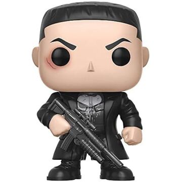 POP Marvel: Netflix Daredevil - Punisher (Frank Castle) Funko Pop! Vinil Figür (Uyumlu Pop Kutusu Koruyucu Kılıf ile birlikte) Çok Renkli 9,5 cm