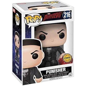 POP Marvel: Netflix Daredevil - Punisher (Frank Castle) Funko Pop! Vinil Figür (Uyumlu Pop Kutusu Koruyucu Kılıf ile birlikte) Çok Renkli 9,5 cm