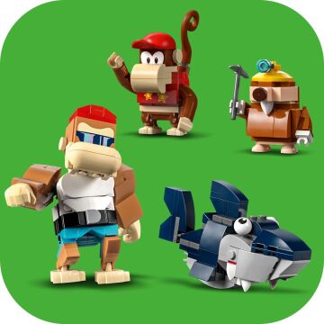 LEGO Super Mario Diddy Kong'un Maden Arabası Ek Macera Seti 71425 (1157 Parça)