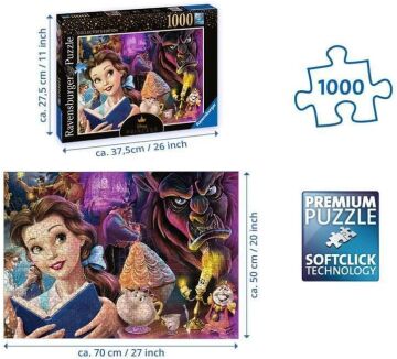 Ravensburger 1000p Puzzle WD Prenses, Çok Renkli