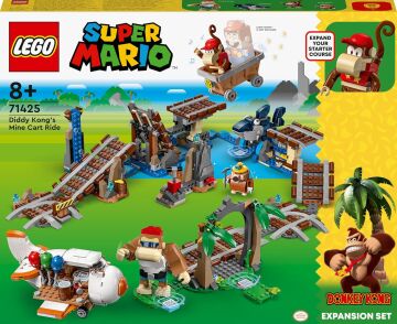 LEGO Super Mario Diddy Kong'un Maden Arabası Ek Macera Seti 71425 (1157 Parça)