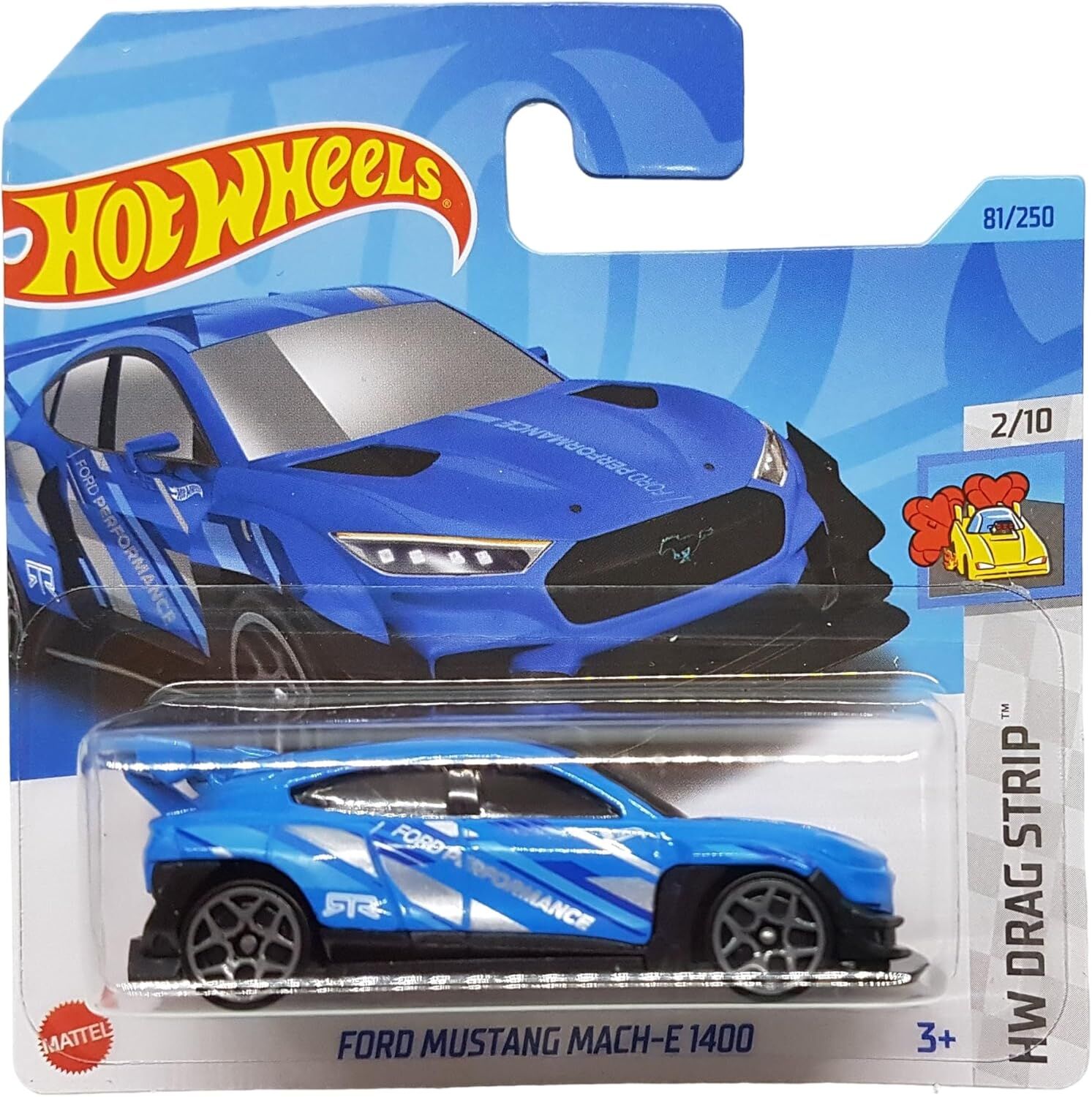 Hot Wheels - Ford Mustang Mach-E 1400 - HW Drag Strip 2/10 - HKK02 - Short Card - mavi - Mattel 2023