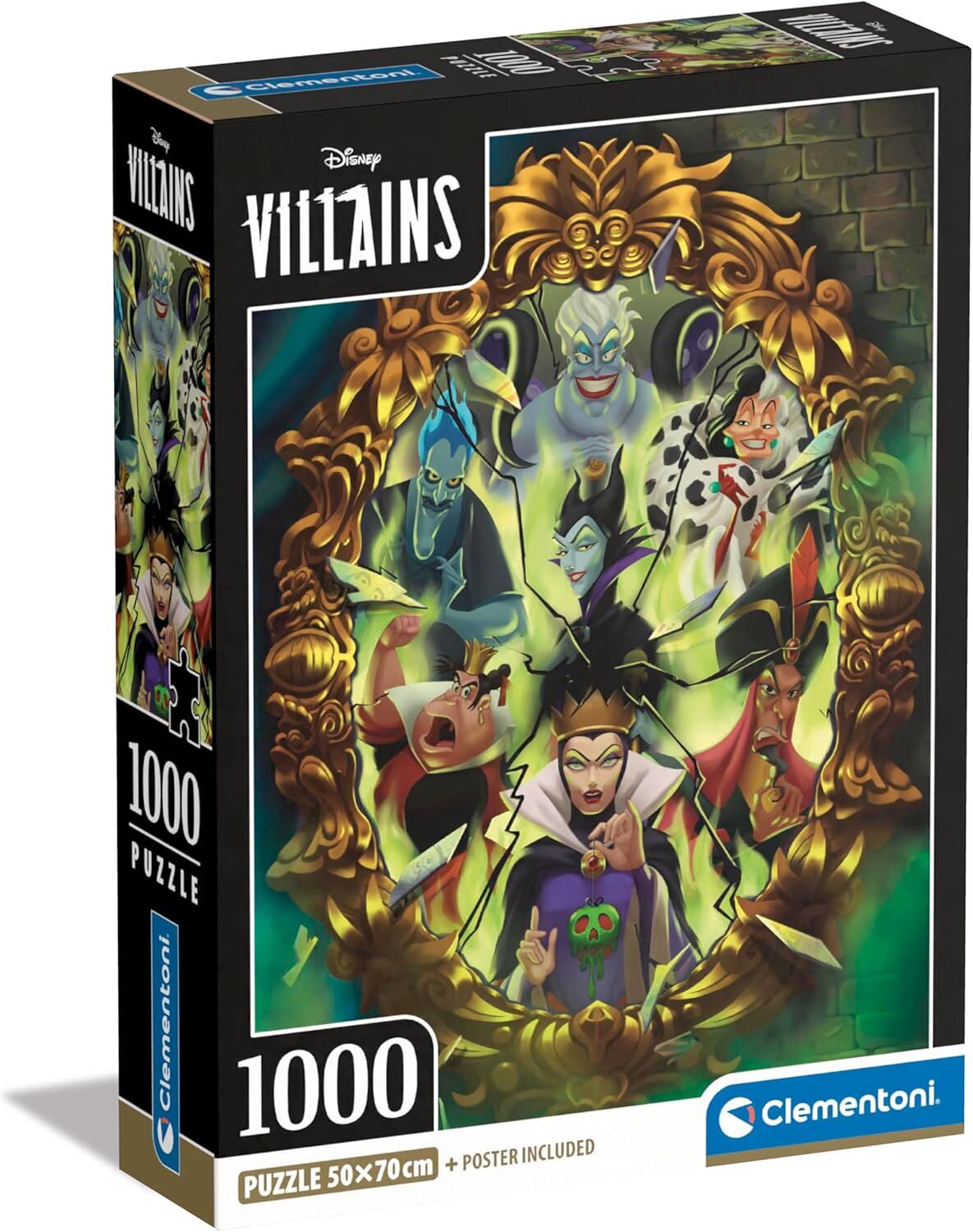 CLEMENTONI 1000 el. Compact Disney Villains [PUZZLE]