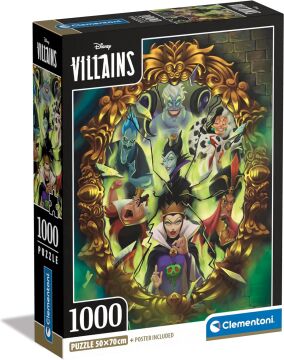 CLEMENTONI 1000 el. Compact Disney Villains [PUZZLE]