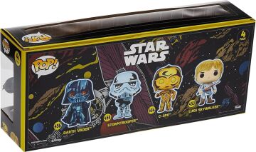 Star Wars Pack 4 Figür POP! Filmler Vinil Retro Serisi 9 cm