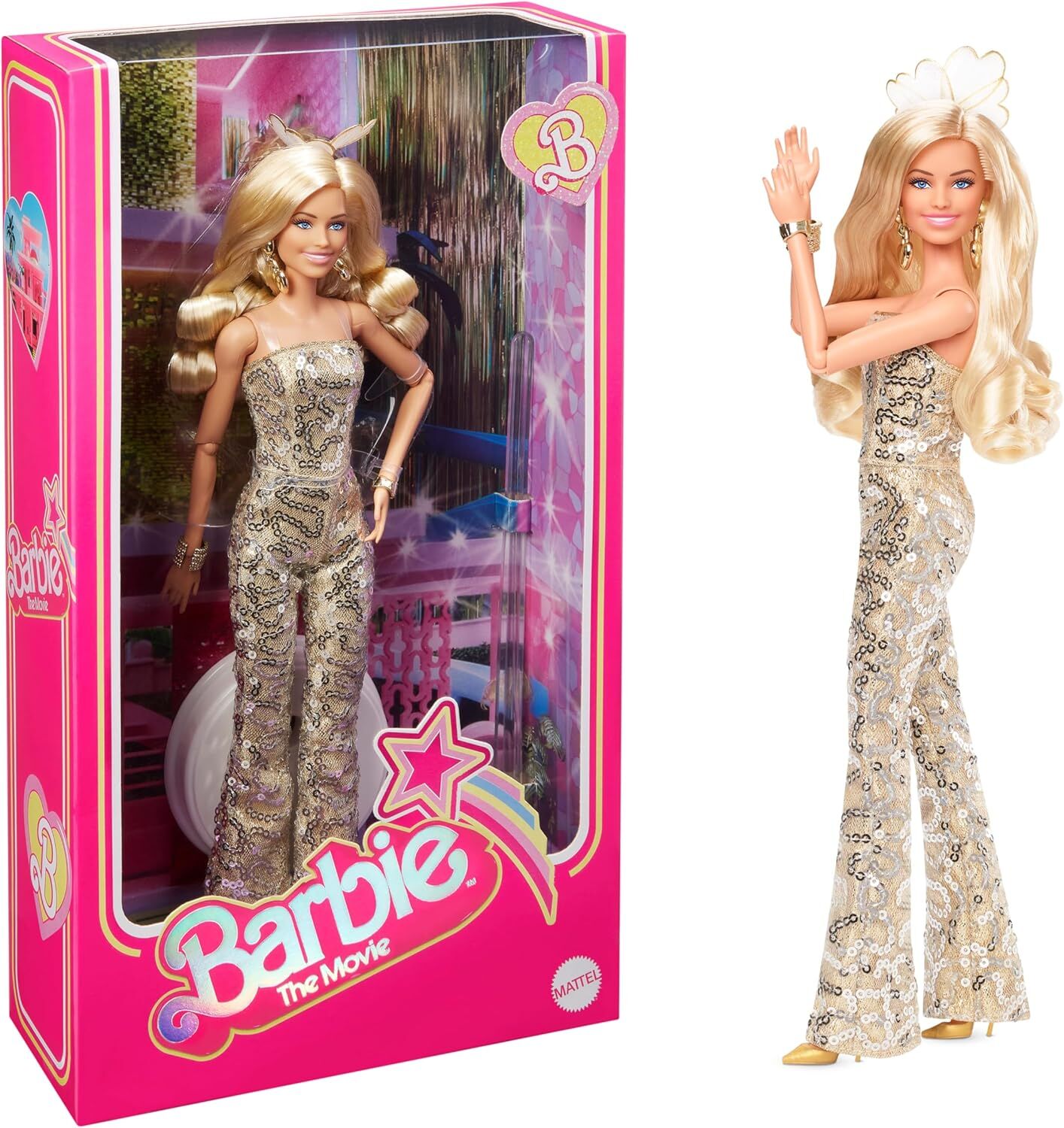 Barbie Movie - Barbie Gold Tulumlu Bebek