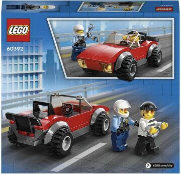 LEGO® City Polis Motosikleti Araba Takibi 60392 - Yaratıcı Oyunları Seven 5 Yaş ve Üzeri Çocuklar için Oyuncak Yapım Seti (59 Parça)