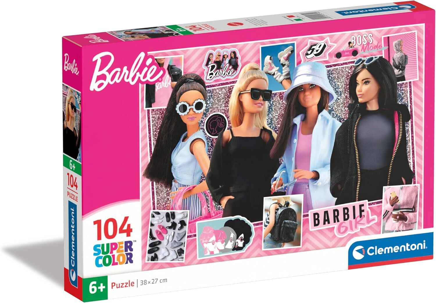 CLEMENTONI 104 el. Super Kolor Barbie [PUZZLE]