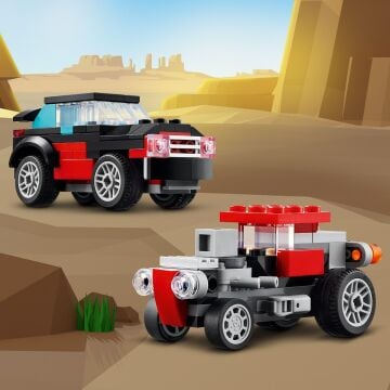 LEGO Creator Helikopterli Açık Kasa Kamyon 31146-7 Yaş ve Üzeri Çocuklar için 3’ü 1 Arada Yaratıcı Oyuncak Yapım Seti (270 Parça)