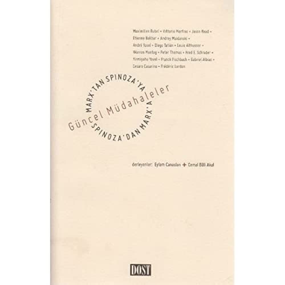 Marx'tan Spinoza'ya, Spinoza'dan Marx'a: Güncel Müdahaleler