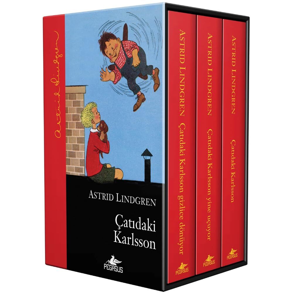 Çatıdaki Karlsson Serisi Kutulu Özel Set Ciltli 3 Kitap