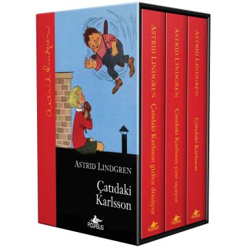 Çatıdaki Karlsson Serisi Kutulu Özel Set Ciltli 3 Kitap