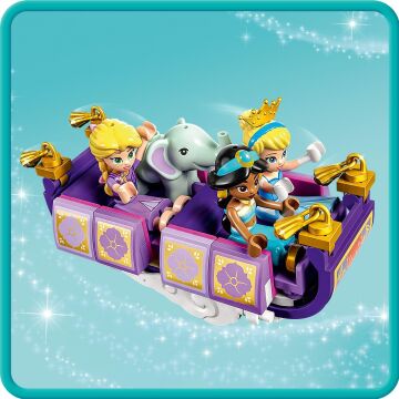 LEGO® │ Disney Princess Prensesin Büyülü Yolculuğu 43216-6 Yaş Üzeri İçin Rapunzel, Yasemin ve Sindirella Minifigürü İçeren Eğlenceli Oyunlar Sunan Yaratıcı Oyuncak Yapım Seti (320 Parça)