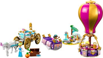 LEGO® │ Disney Princess Prensesin Büyülü Yolculuğu 43216-6 Yaş Üzeri İçin Rapunzel, Yasemin ve Sindirella Minifigürü İçeren Eğlenceli Oyunlar Sunan Yaratıcı Oyuncak Yapım Seti (320 Parça)