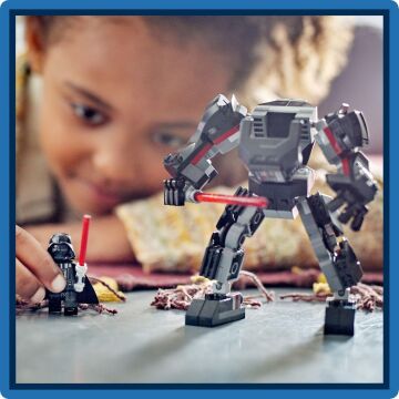 LEGO® Star Wars™ Darth Vader Robotu 75368-6 Yaş ve Üzeri Star Wars Hayranı Çocuklar için Yaratıcı Oyuncak Yapım Seti (139 Parça)