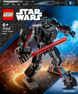 LEGO® Star Wars™ Darth Vader Robotu 75368-6 Yaş ve Üzeri Star Wars Hayranı Çocuklar için Yaratıcı Oyuncak Yapım Seti (139 Parça)