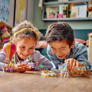 LEGO® │ Disney Princess Prensesin Büyülü Yolculuğu 43216-6 Yaş Üzeri İçin Rapunzel, Yasemin ve Sindirella Minifigürü İçeren Eğlenceli Oyunlar Sunan Yaratıcı Oyuncak Yapım Seti (320 Parça)