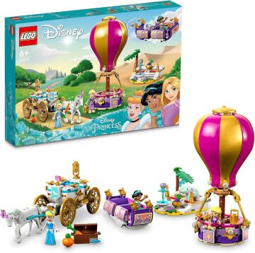 LEGO® │ Disney Princess Prensesin Büyülü Yolculuğu 43216-6 Yaş Üzeri İçin Rapunzel, Yasemin ve Sindirella Minifigürü İçeren Eğlenceli Oyunlar Sunan Yaratıcı Oyuncak Yapım Seti (320 Parça)