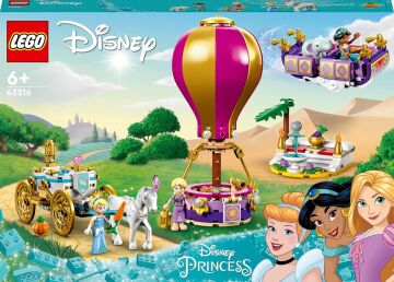 LEGO® │ Disney Princess Prensesin Büyülü Yolculuğu 43216-6 Yaş Üzeri İçin Rapunzel, Yasemin ve Sindirella Minifigürü İçeren Eğlenceli Oyunlar Sunan Yaratıcı Oyuncak Yapım Seti (320 Parça)
