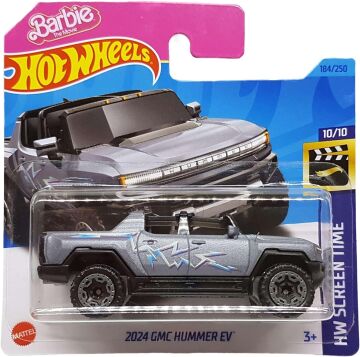 Hot Wheels - 2024 GMC Hummer EV - HW Screen Time 10/10 - HKH13 - Short Card - Barbie The Movie - GM - Mattel 2023