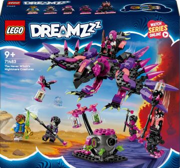 LEGO DREAMZzz Never Cadısı’nın Kabus Yaratıkları 71483 – 9 Yaş ve Üzeri Çocuklar için Yaratıcı Oyuncak Yapım Seti (457 Parça)