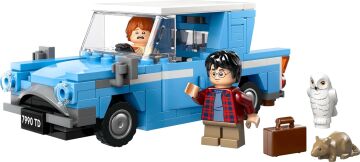 LEGO Harry Potter Uçan Ford Anglia 76424-7 Yaş ve Üzeri Harry Potter Hayranları için Harry Potter ve Ron Weasley Minifigürü İçeren Koleksiyonluk Yaratıcı Oyuncak Yapım Seti (165 Parça)