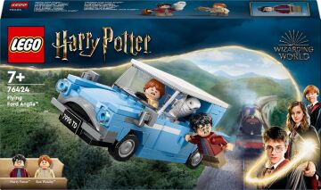 LEGO Harry Potter Uçan Ford Anglia 76424-7 Yaş ve Üzeri Harry Potter Hayranları için Harry Potter ve Ron Weasley Minifigürü İçeren Koleksiyonluk Yaratıcı Oyuncak Yapım Seti (165 Parça)