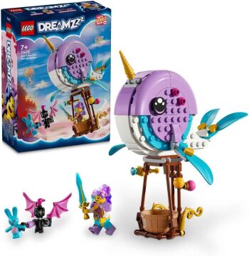 LEGO DREAMZzz Izzie'nin Deniz Gergedanı Sıcak Hava Balonu 71472-7 Yaş ve Üzeri için Deniz Hayvanı İçeren Yaratıcı Oyuncak Yapım Seti (156 Parça)