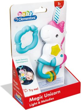 Clementoni Baby Clementoni - 17333 - İnteraktif Unicorn Çıngırak, 3 - 36 ay