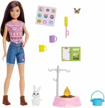Barbie'nin Kız Kardeşleri Kampa Gidiyor Oyun Seti Kumral