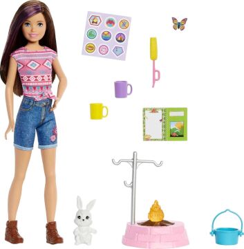 Barbie'nin Kız Kardeşleri Kampa Gidiyor Oyun Seti Kumral
